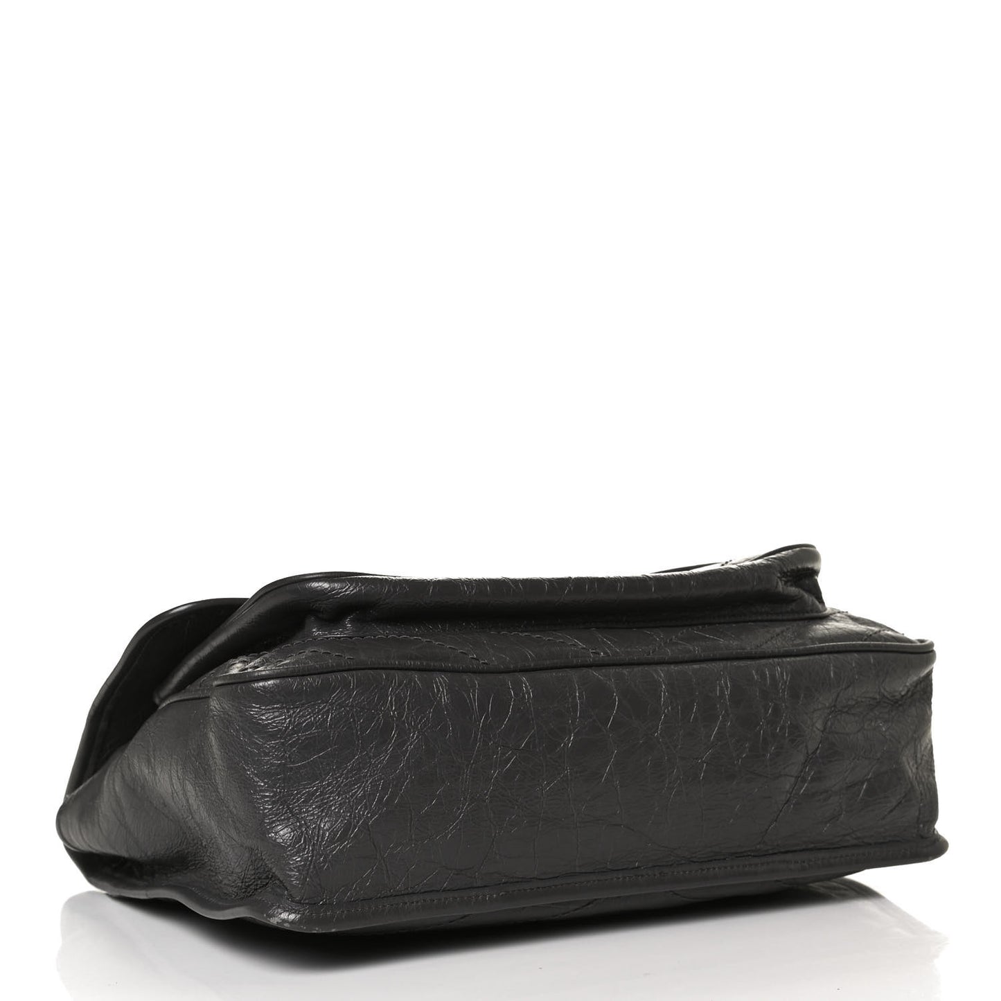 Crinkled Calfskin Matelasse Monogram Large Niki Chain Satchel Storm