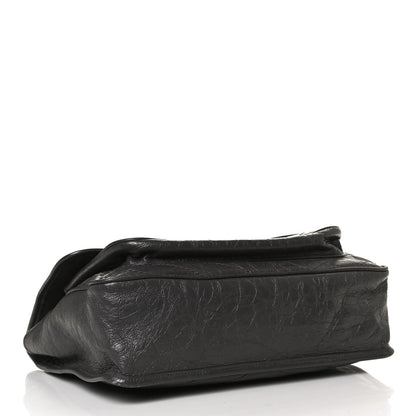 Saint Laurent Crinkled Calfskin Matelasse Monogram Large Niki Chain Satchel Storm 4 of 17