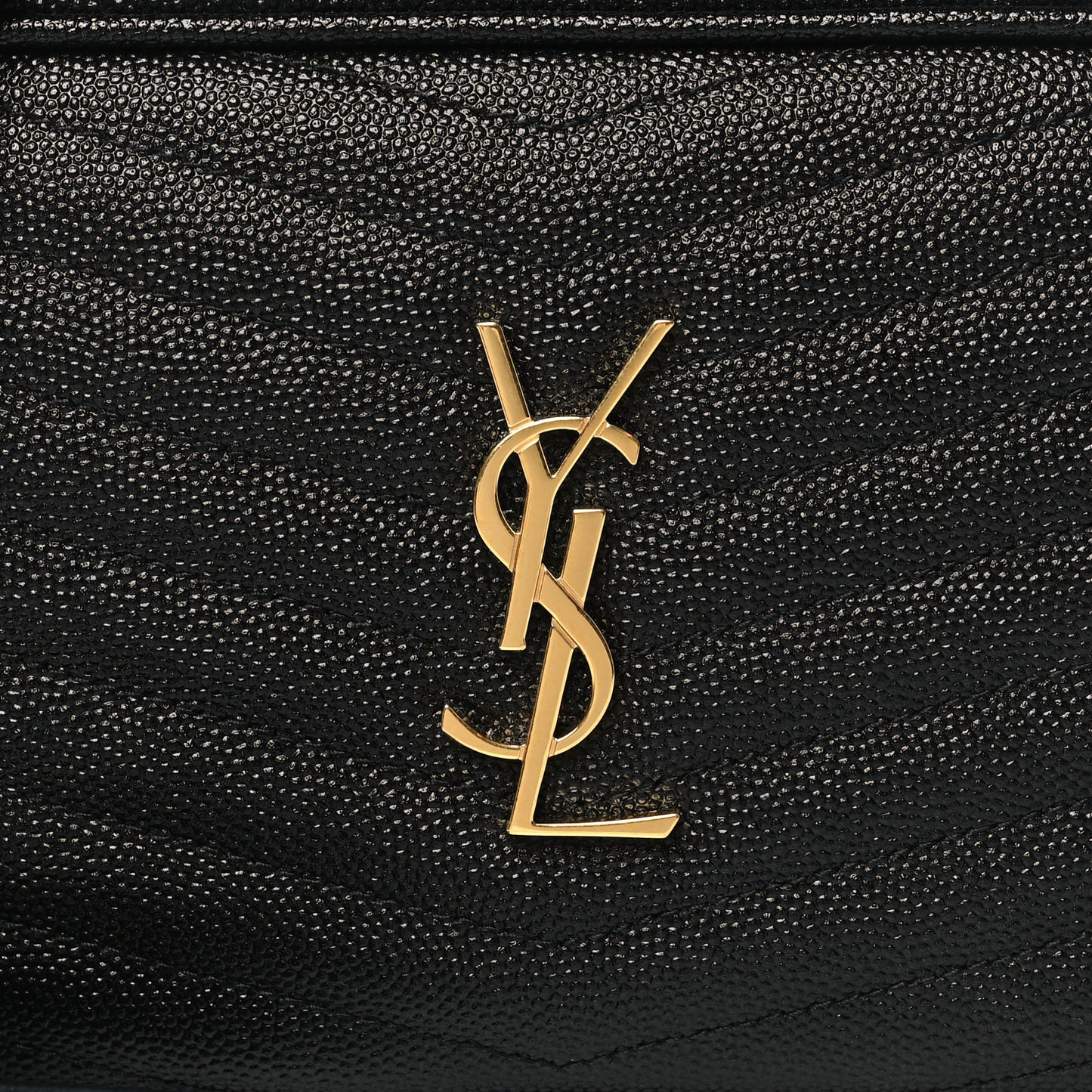 Grain De Poudre Matelasse Monogram Mini Lou Camera Bag Black