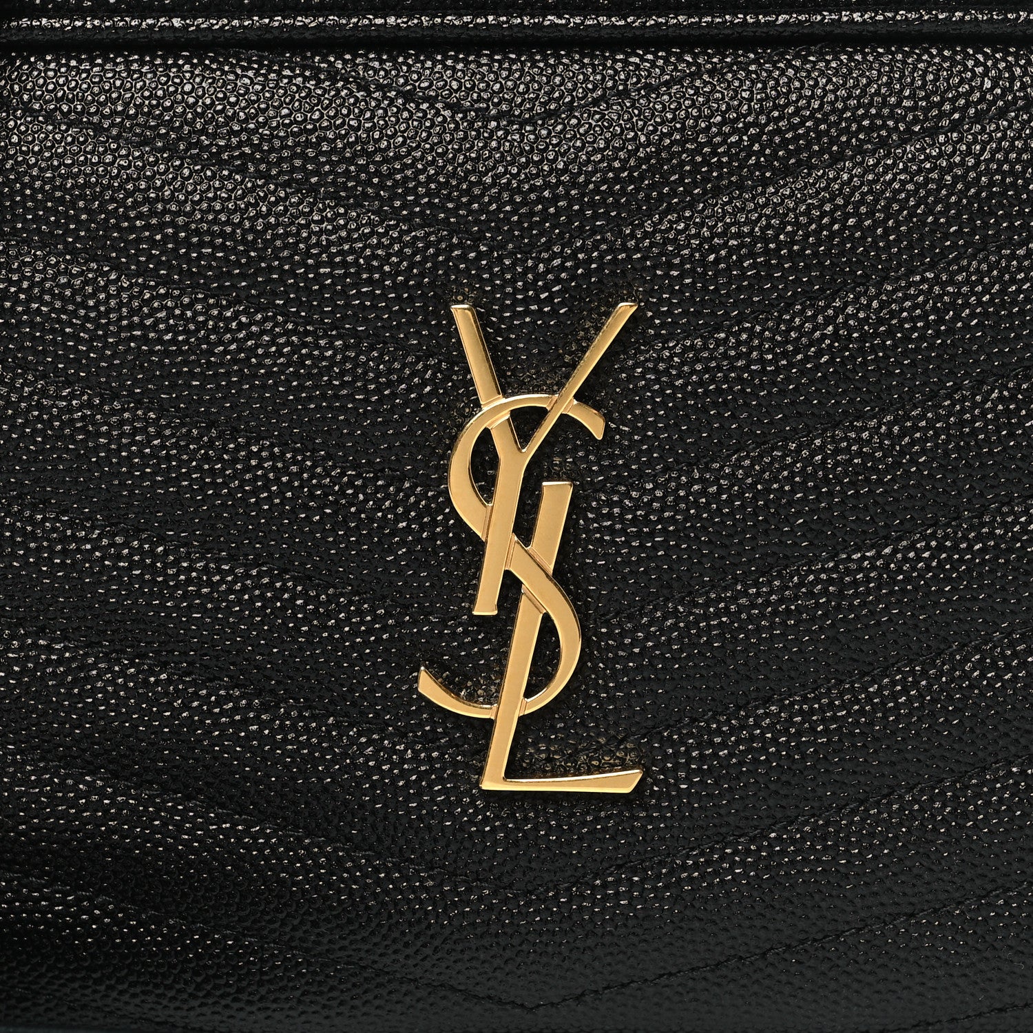 Saint Laurent Grain De Poudre Matelasse Monogram Mini Lou Camera Bag Black 8 of 10