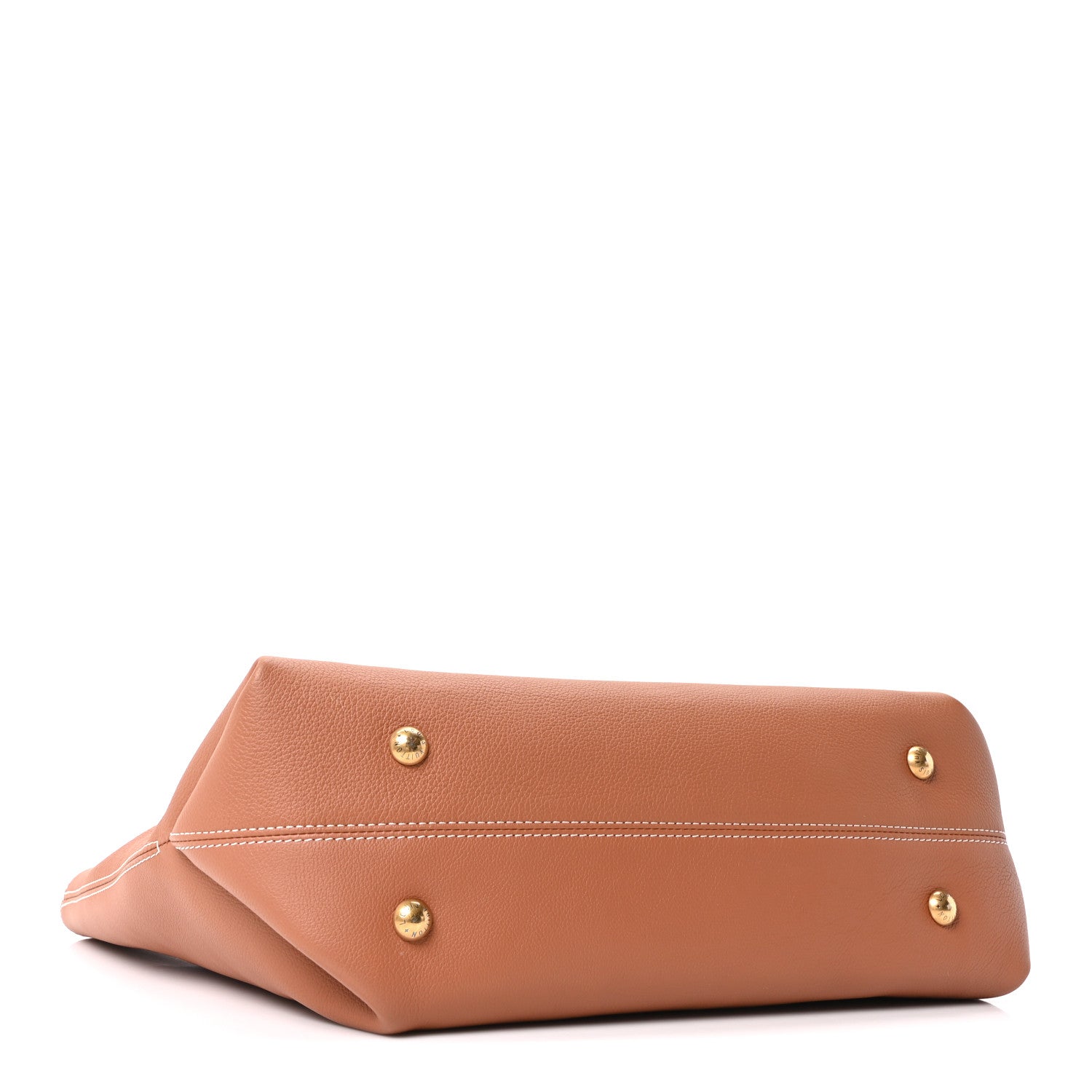 Louis Vuitton Grained Calfskin Low Key Cabas MM Cognac 4 of 9