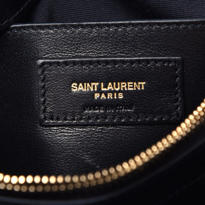 Saint Laurent Calfskin Y Quilted Monogram Small Loulou Chain Satchel Black 6 of 8