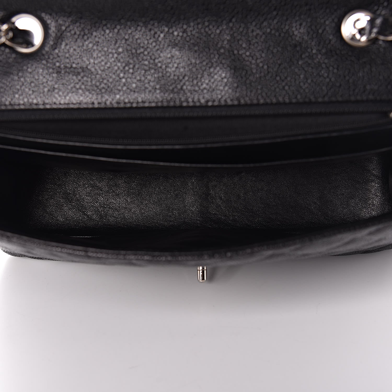 Chanel Caviar Quilted Jumbo Single Flap Black 6 of 12