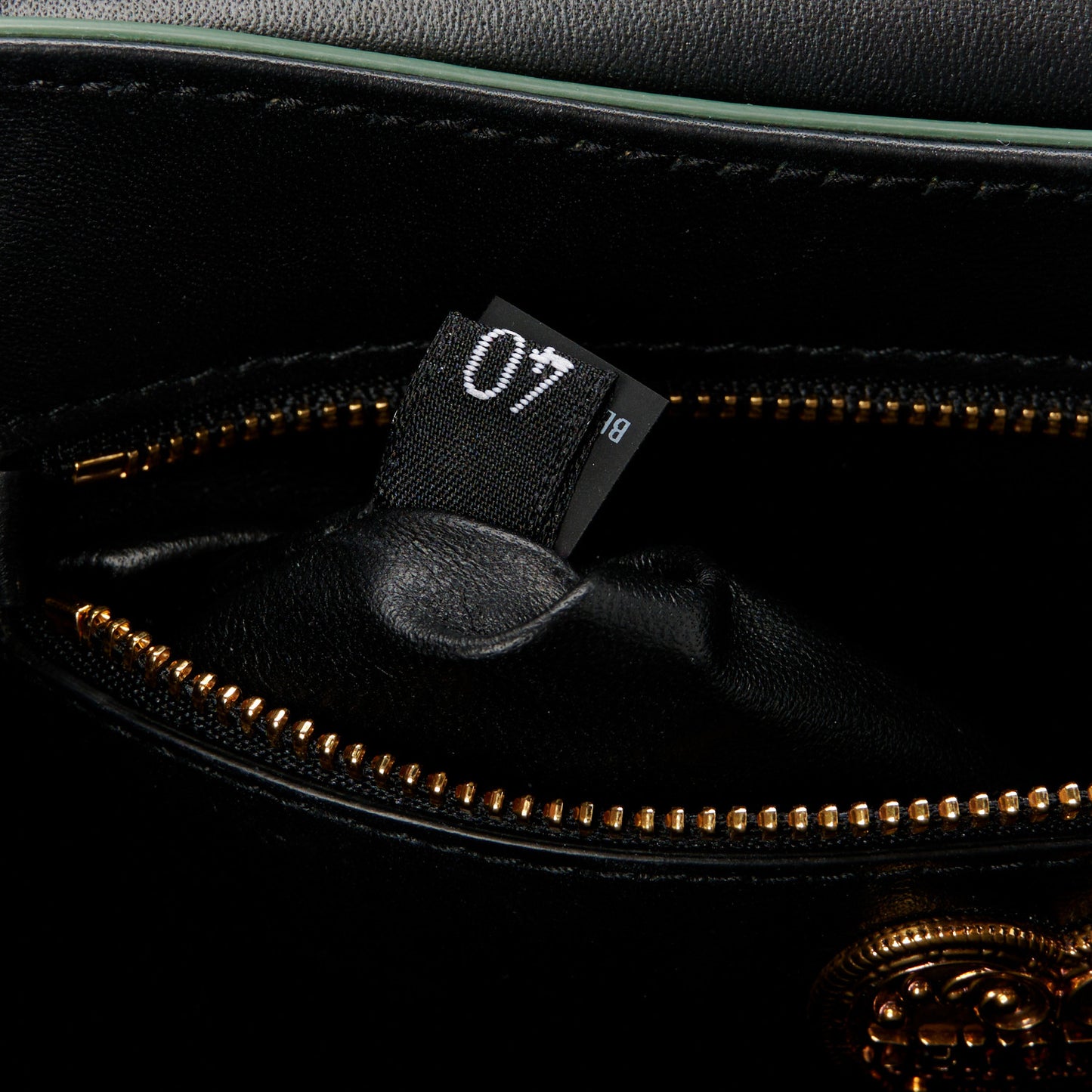 Metallic Calfskin Medium Devotion Crossbody Bag Green