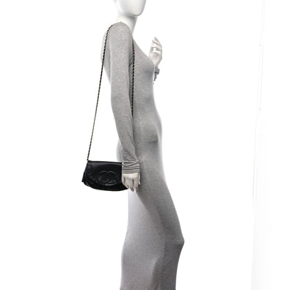 Chanel Caviar Half Moon Wallet On Chain WOC Black 2 of 12