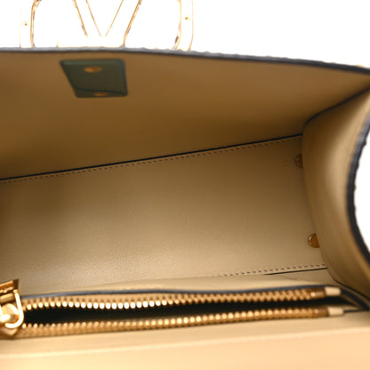 Valentino Garavani Snakeskin Small VSling Top Handle Bag Beige 6 of 10
