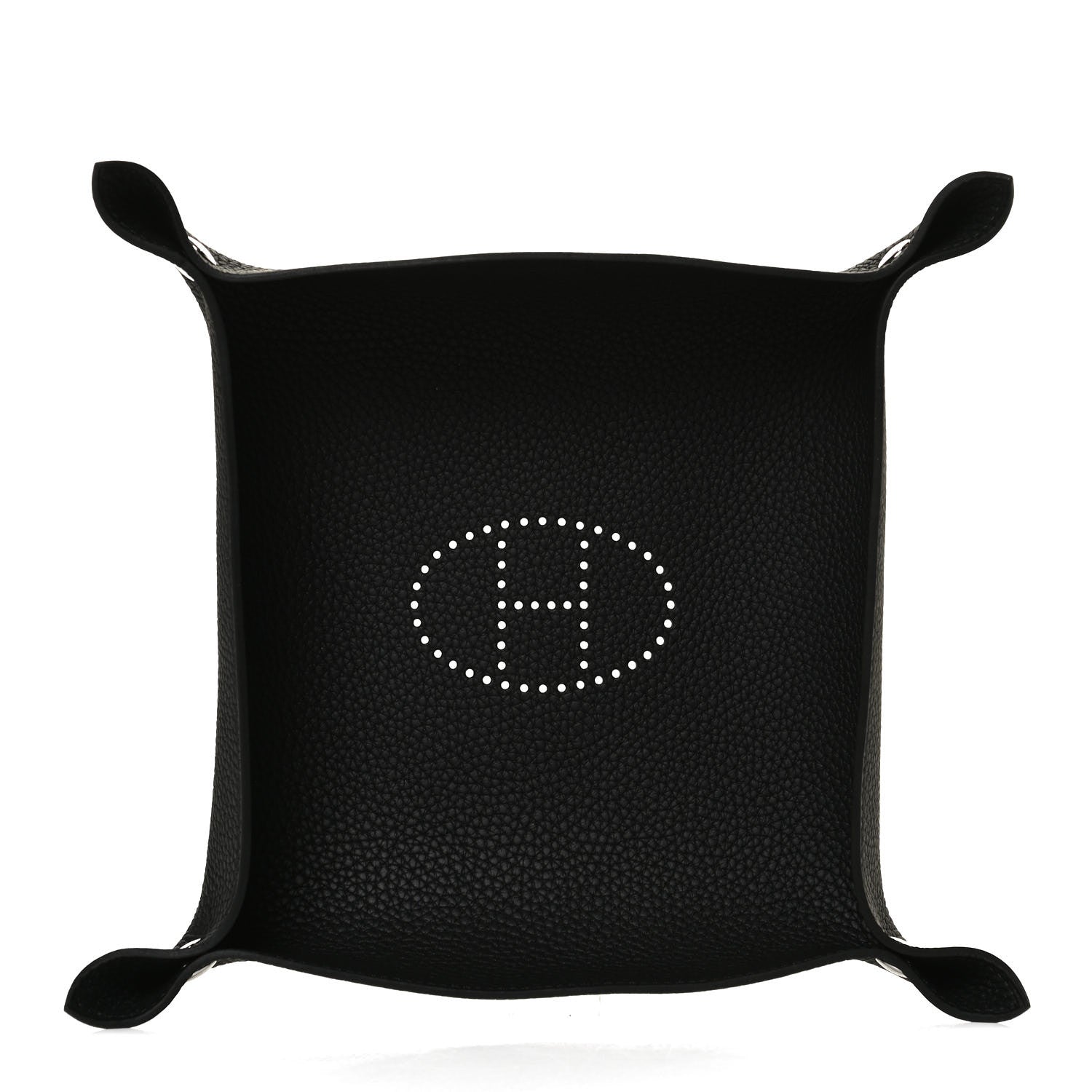 Hermes Taurillon Clemence Mises et Relances Change Tray Black 1 of 6
