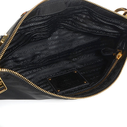 Prada Tessuto Nylon Pietre Jeweled Shoulder Bag Nero Black 5 of 9