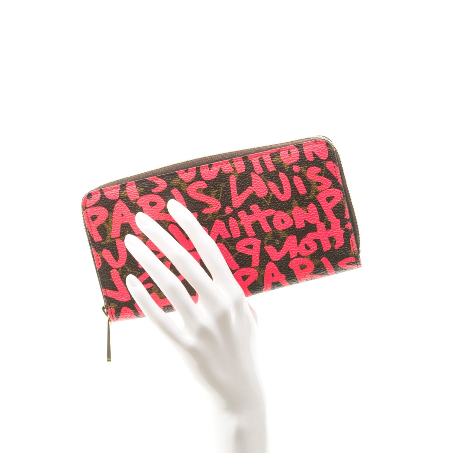 Louis Vuitton Monogram Graffiti Zippy Wallet Fuchsia 2 of 7