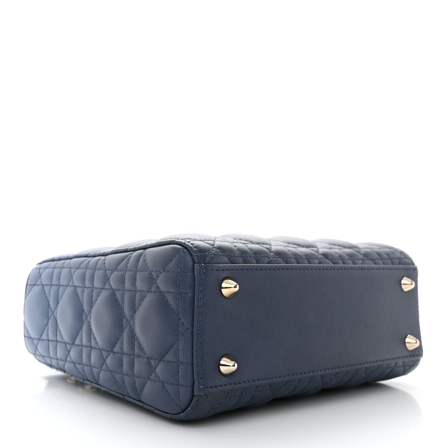 Christian Dior Lambskin Cannage Gradient Small My ABCDior Lady Dior Indigo Blue 4 of 12