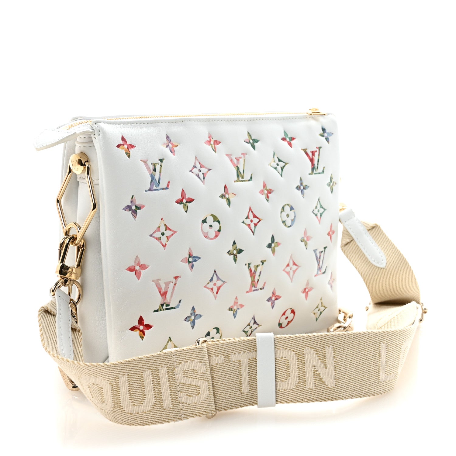 Louis Vuitton Lambskin Embossed Monogram LV Garden Coussin PM
