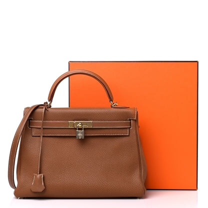 Hermes Togo Kelly Retourne 32 Gold 16 of 18