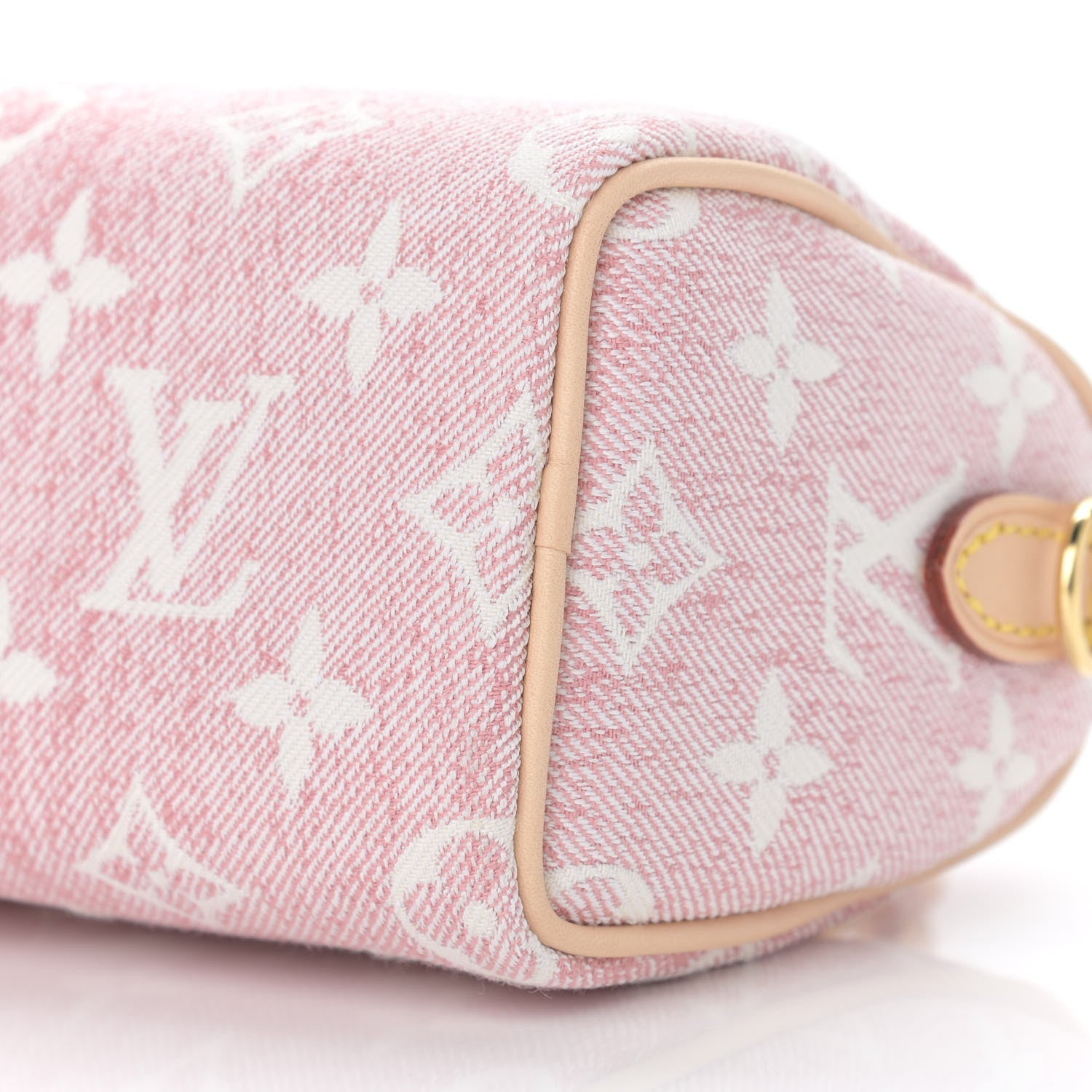Louis Vuitton Monogram Jacquard Denim Nano Speedy Bandouliere Pink 9 of 10