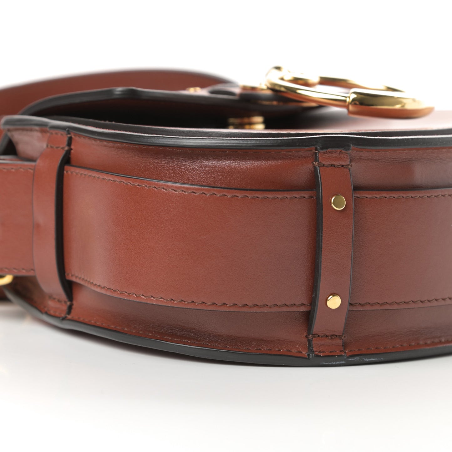 Calfskin Small Tess Bag Sepia Brown