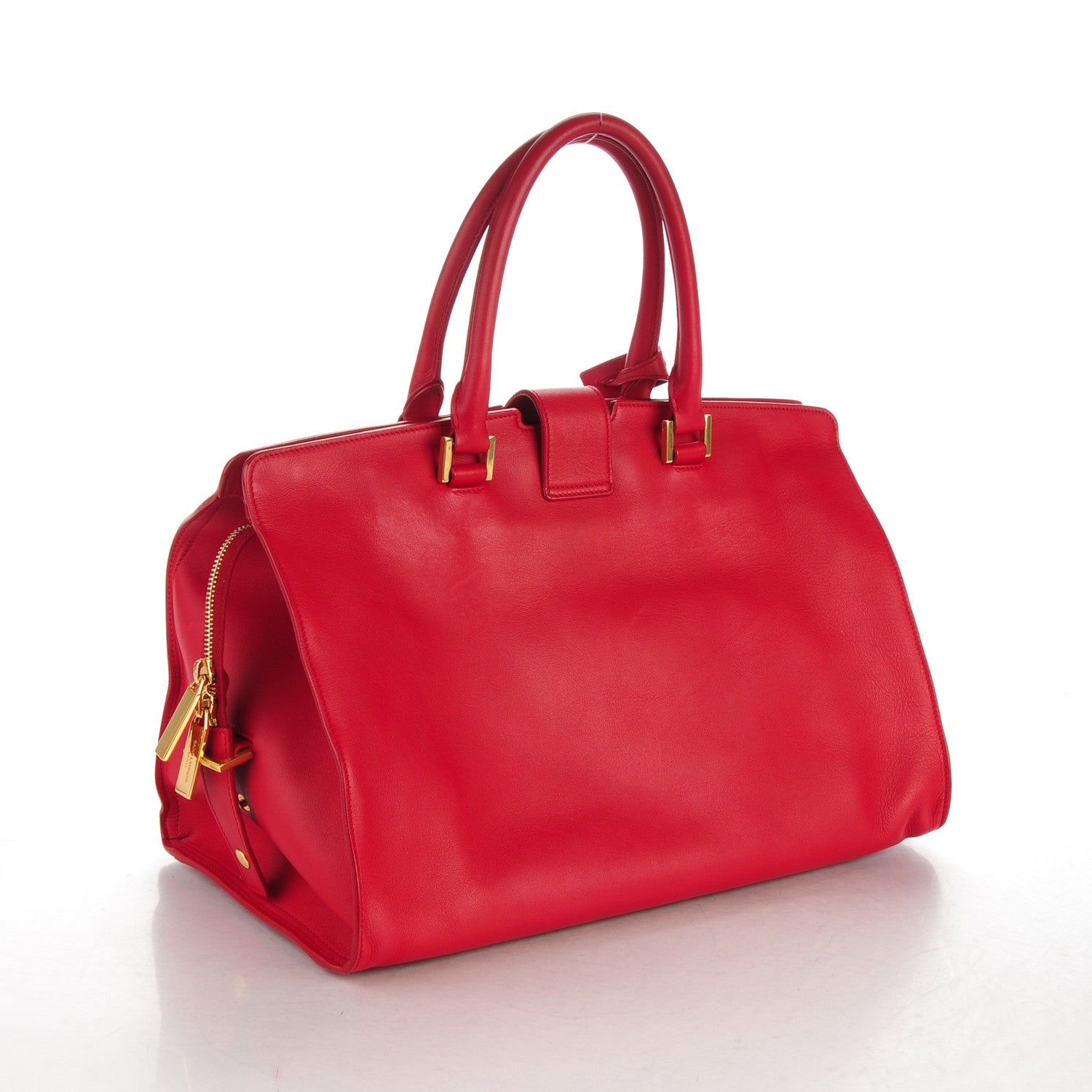 Saint Laurent Calfskin Medium Classic Y Cabas Red 3 of 7
