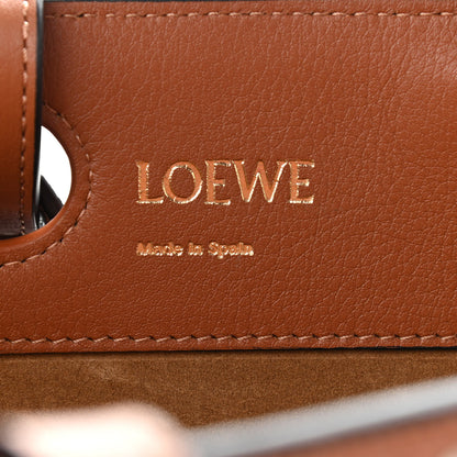 Loewe Calfskin Woven Cord Anagram Tote Bag Tan 6 of 9