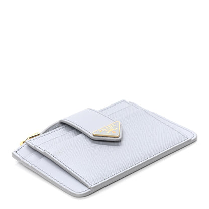 Prada Saffiano Metal Tab Card Case Fiordaliso 3 of 4