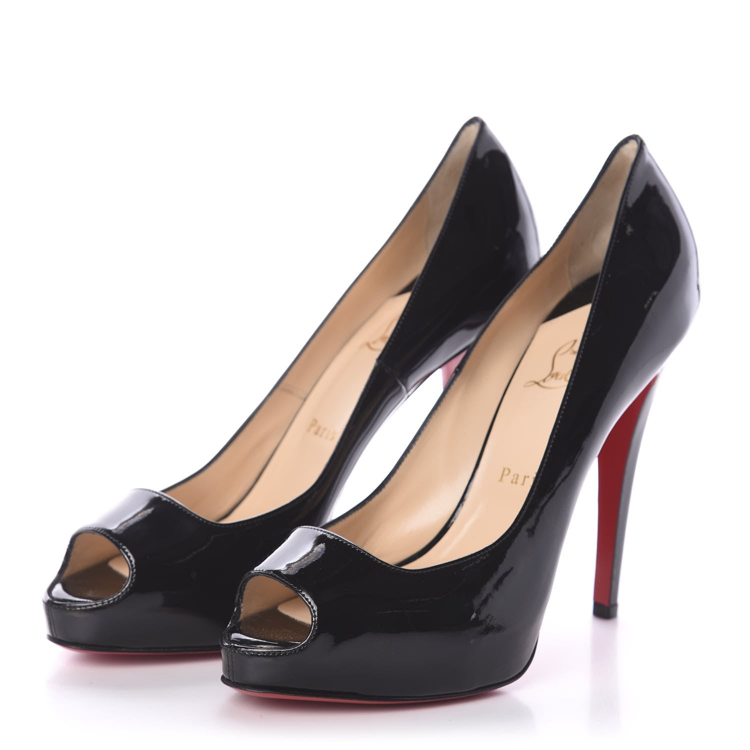 Christian Louboutin Patent Mille Dam 120 Pumps 40.5 Black 3 of 7