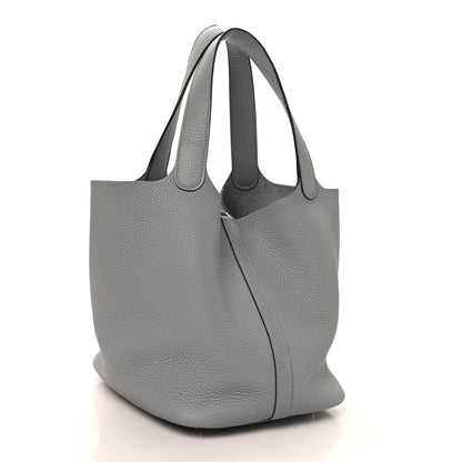 Hermes Taurillon Clemence Picotin Lock 22 MM Gris Pantin 3 of 12