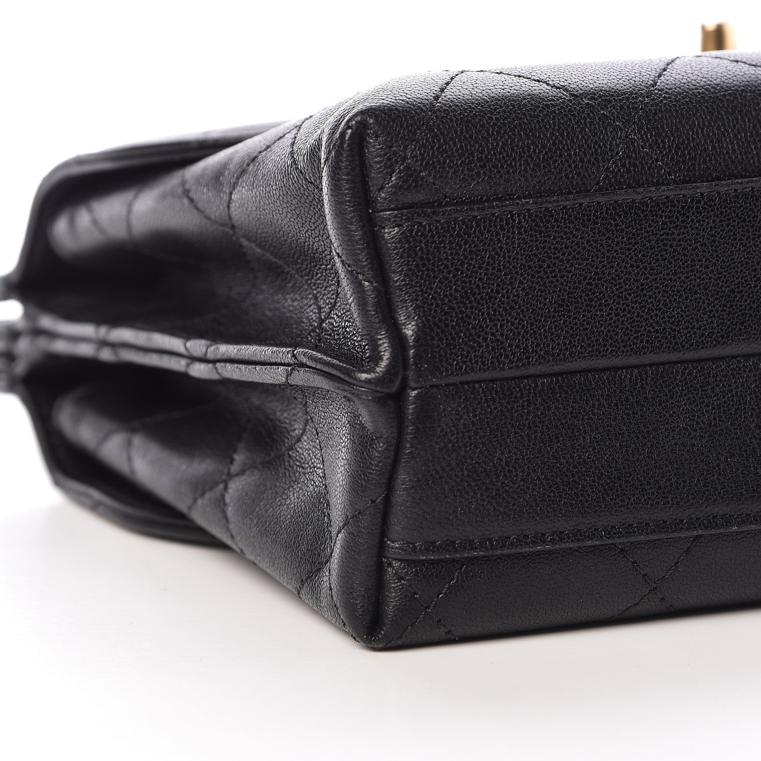 Chanel Lambskin Quilted Double Flap Black 10 of 12