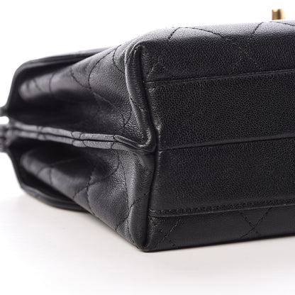 Chanel Lambskin Quilted Double Flap Black 10 of 12