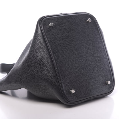 Hermes Taurillon Clemence Picotin Lock 22 MM Black 10 of 11