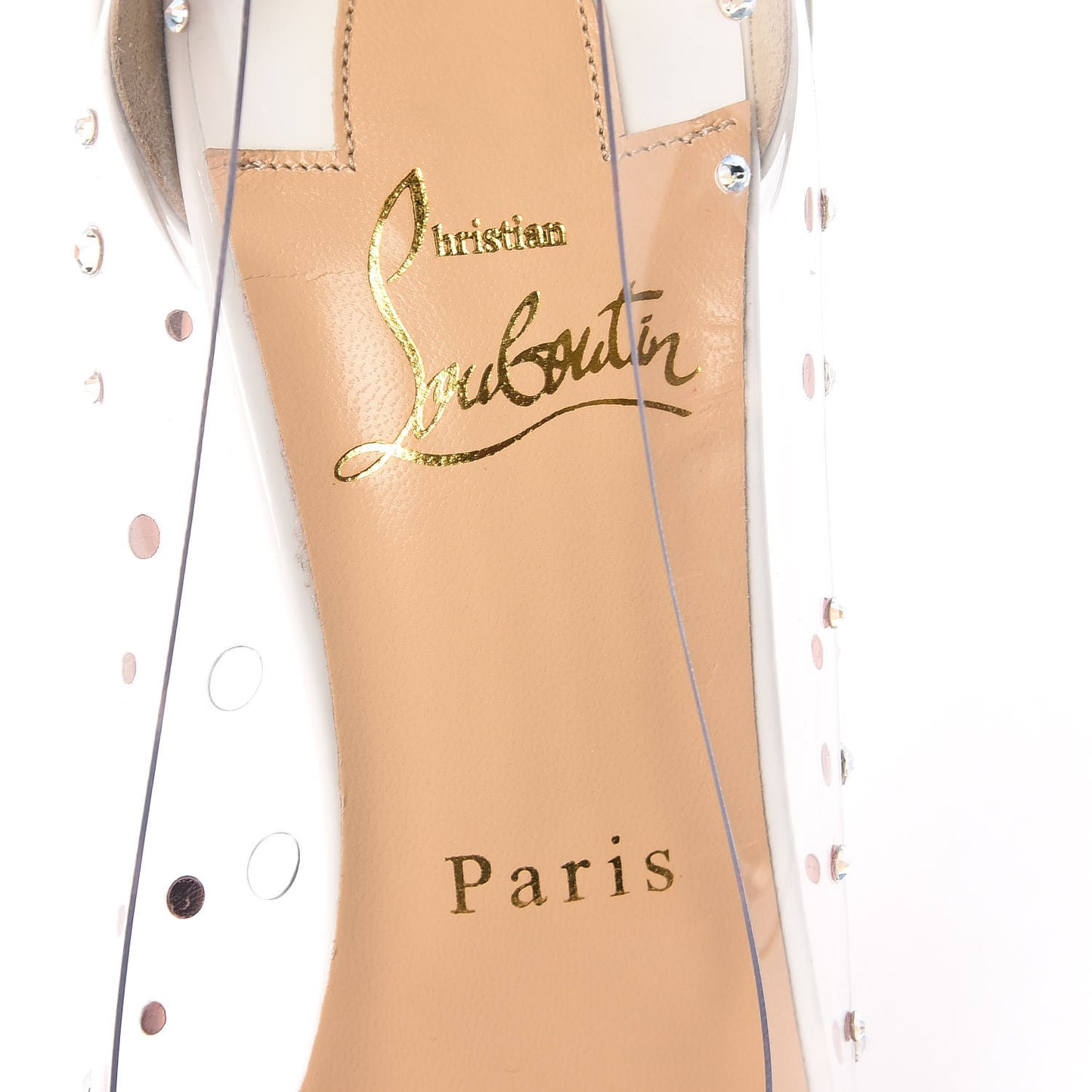 PVC Patent Degastrass 100 Pumps 37 Latte