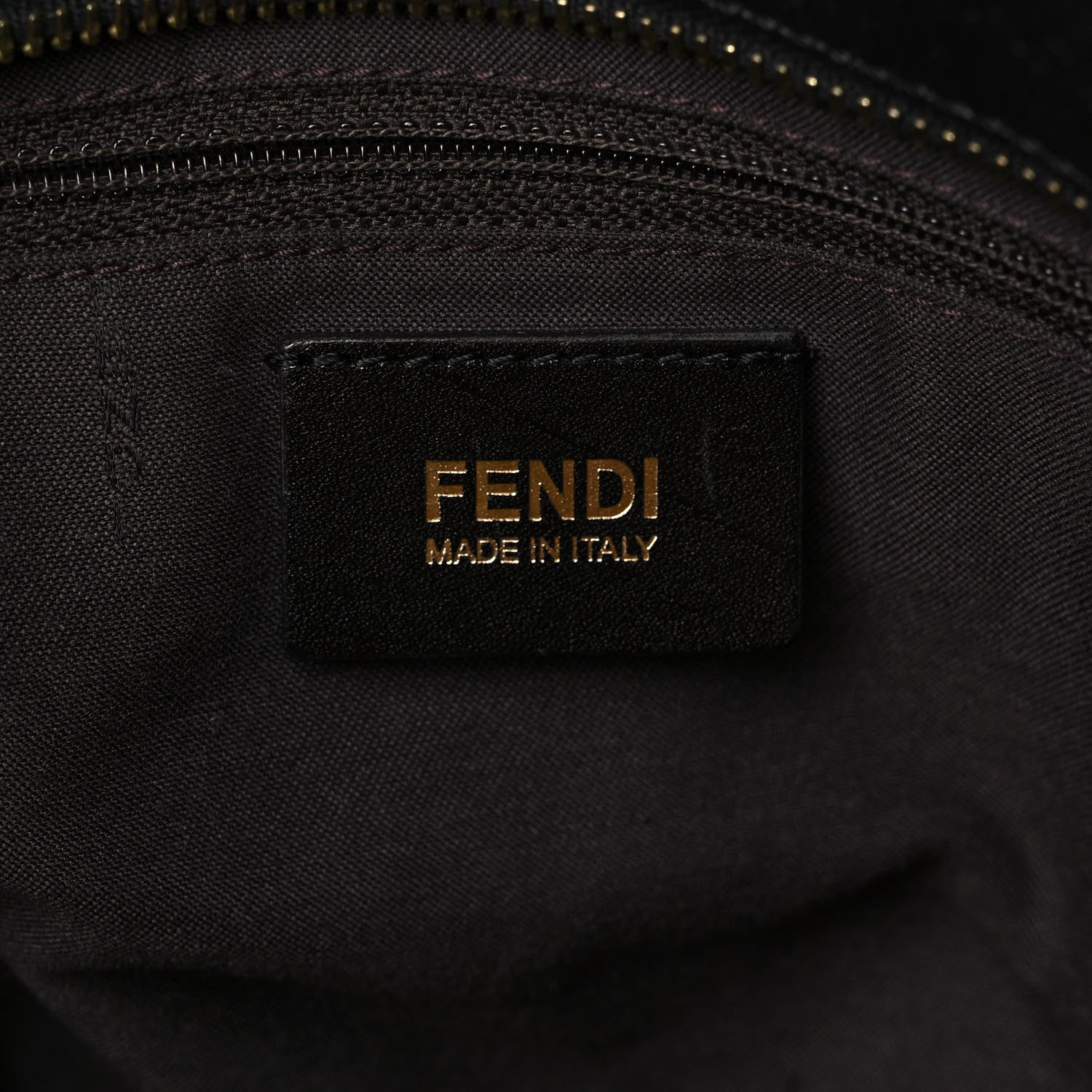 Fendi Zucca Vitello Elite Medium Roll Tote Tobacco Black 6 of 22
