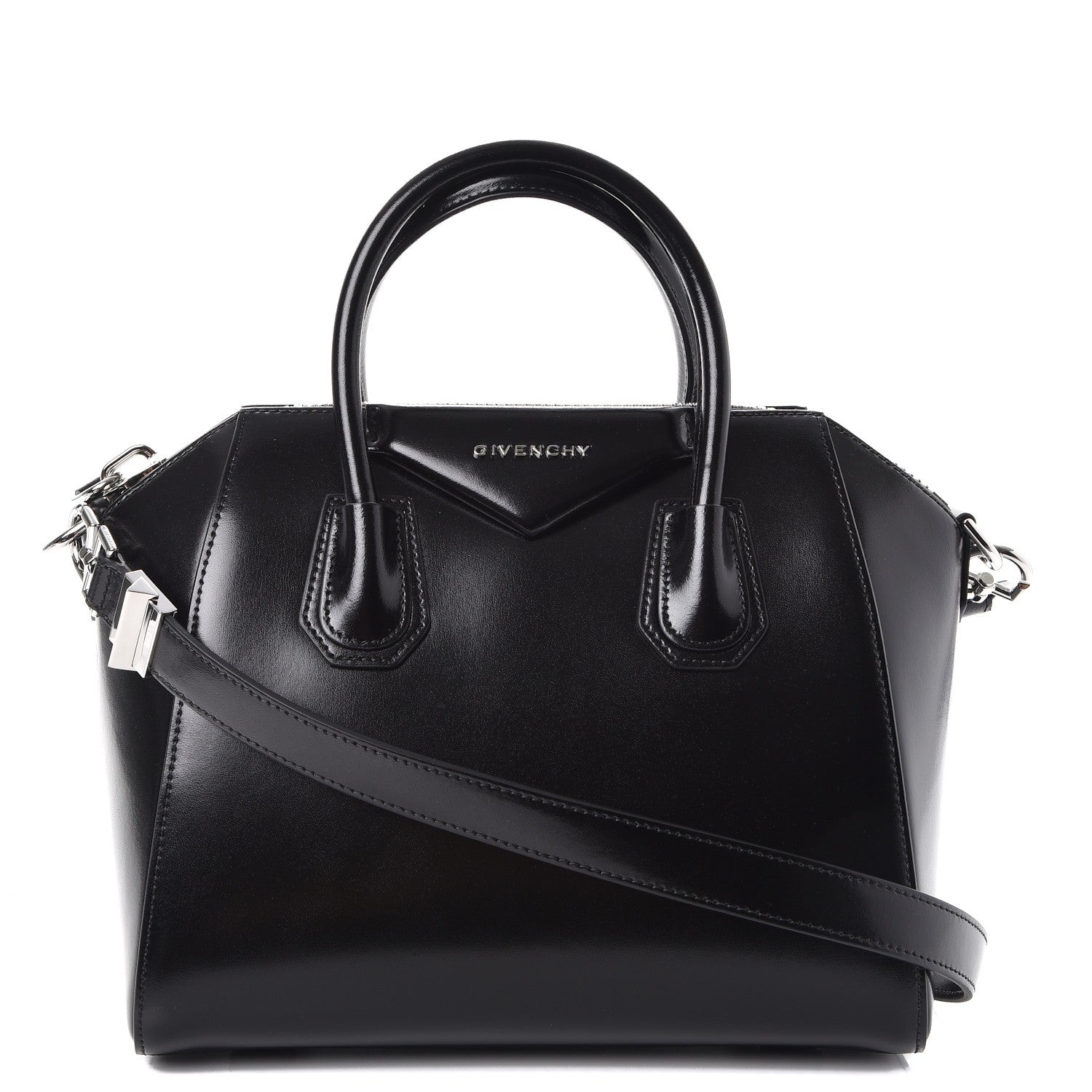 Givenchy Shiny Lord Calfskin Small Antigona Black 1 of 8