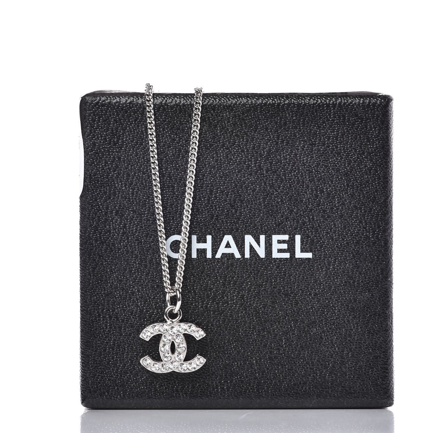 Crystal Timeless CC Necklace Silver