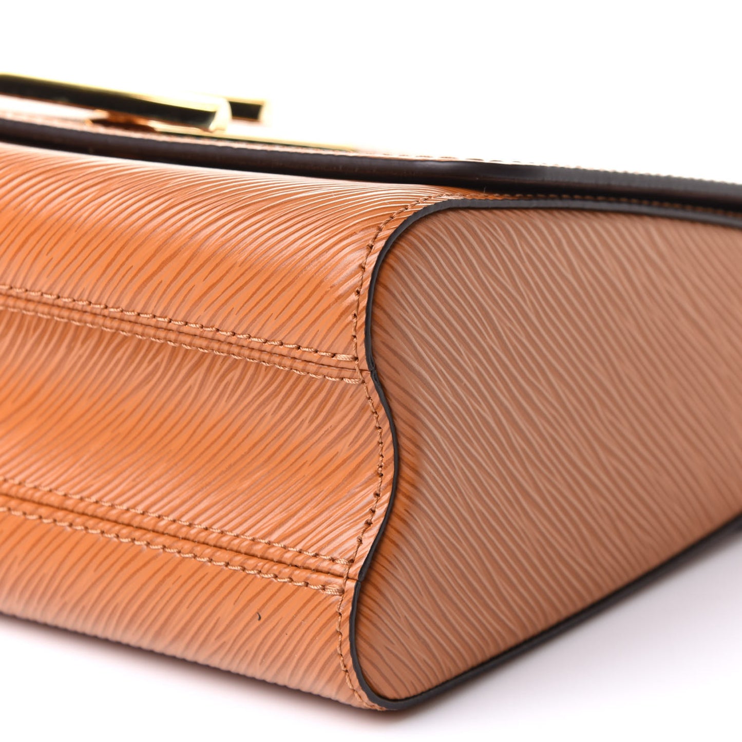 Epi Twist Shoulder Bag MM Gold Honey