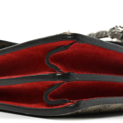 Gucci GG Supreme Monogram Small Dionysus Shoulder Bag Red 9 of 10
