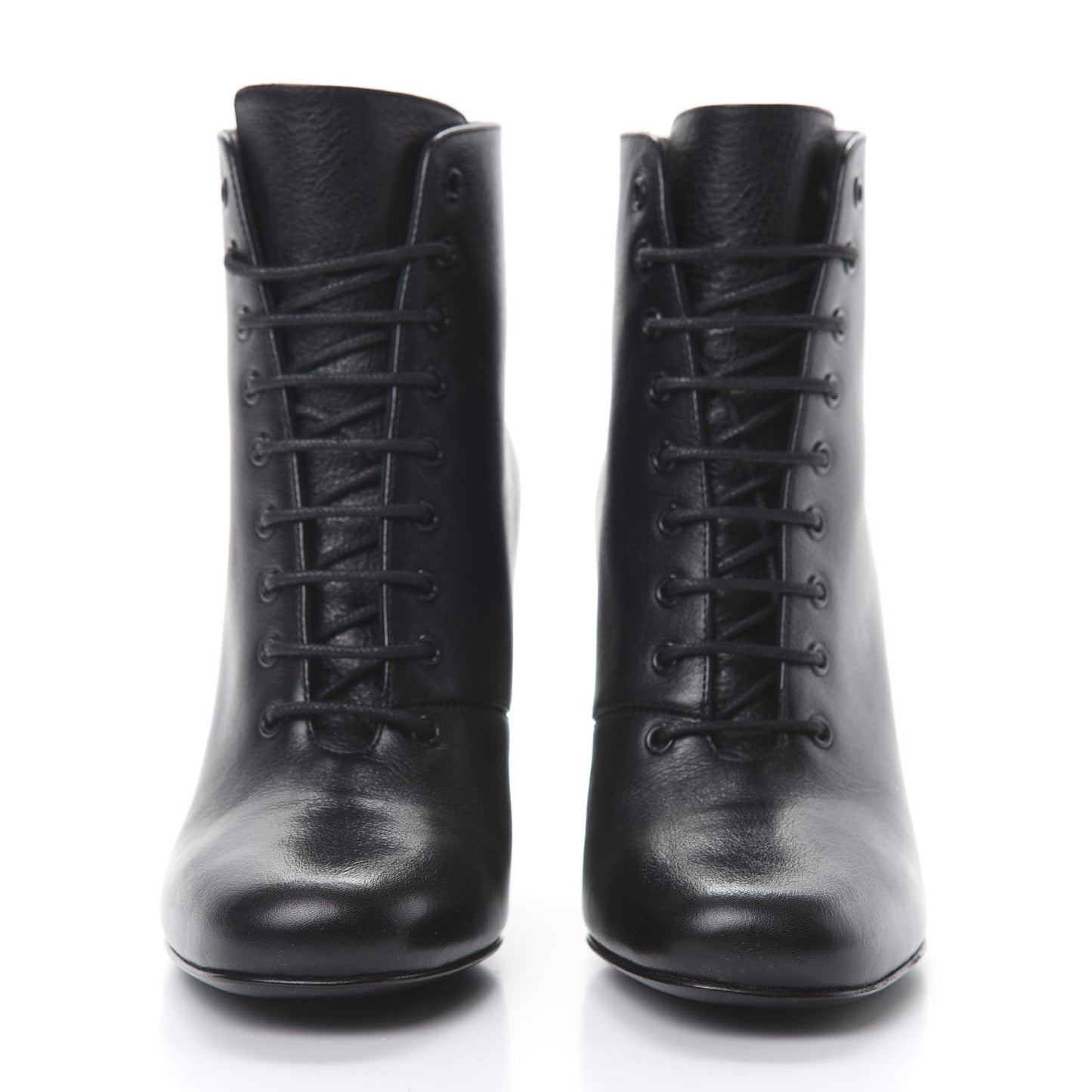 Calfskin Ankle Boots 35 Black