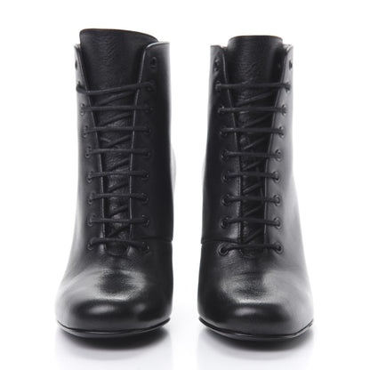 Saint Laurent Calfskin Ankle Boots 35 Black 2 of 6