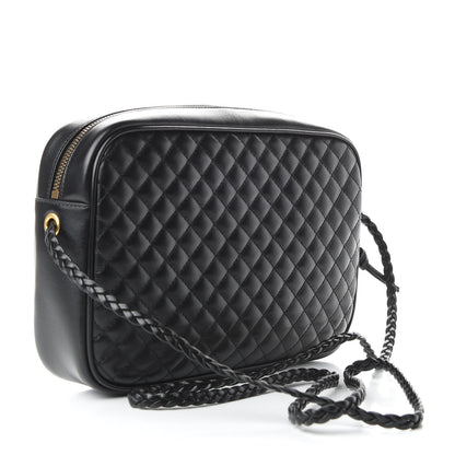 Gucci Calfskin Web Trapuntata Small GG Shoulder Bag Black 3 of 9