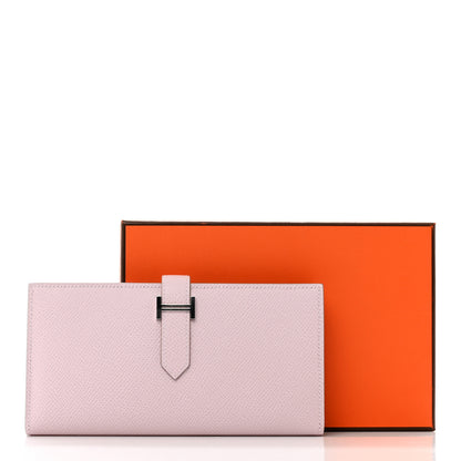 Hermes Epsom Bearn Gusset Wallet Mauve Pale 8 of 8