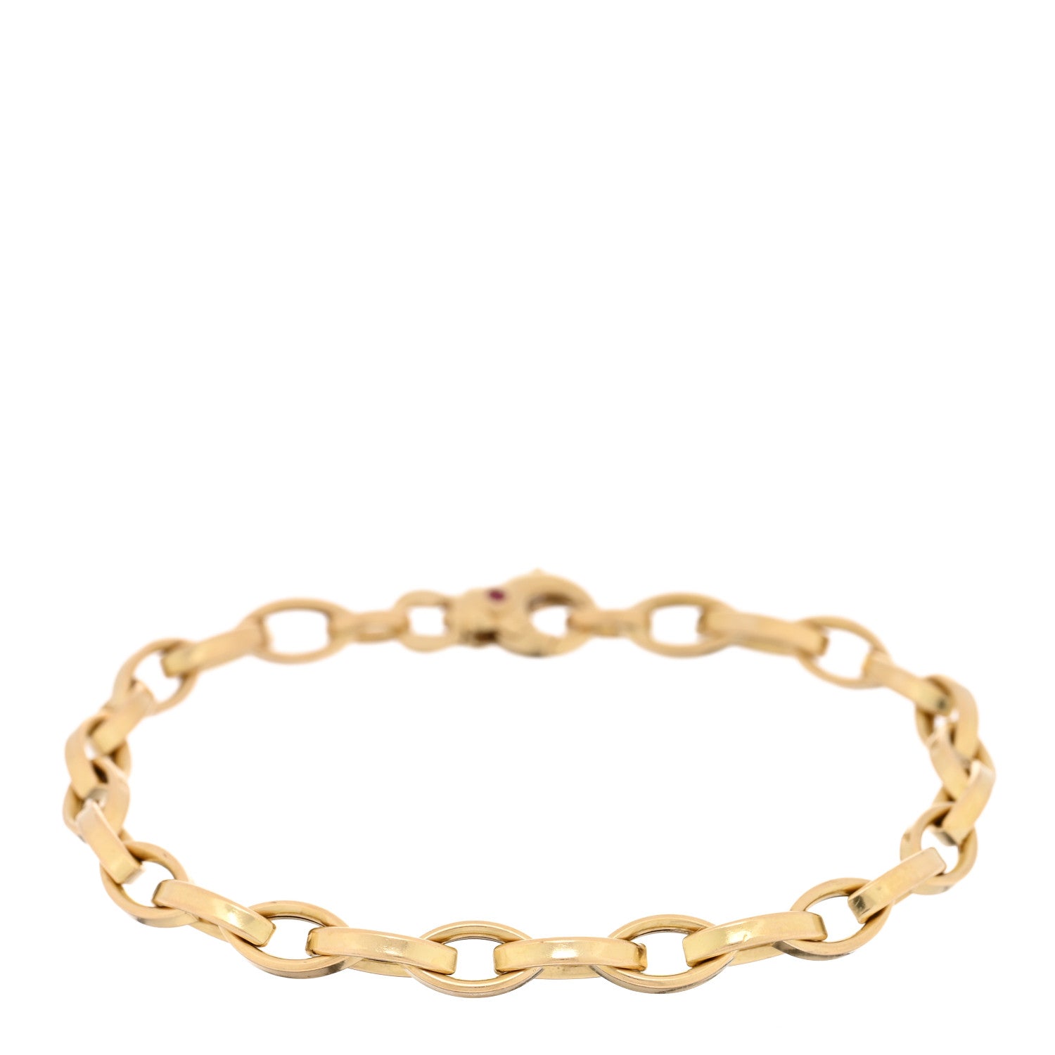 Roberto Coin 18K Yellow Gold Oval Link Chain Bracelet 1 of 3