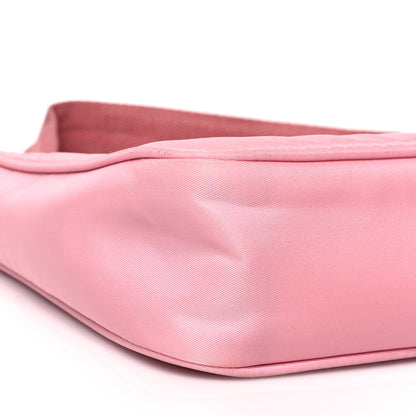 Prada Tessuto Nylon Saffiano Mini Re-Edition 2000 Bag Rosa 10 of 11
