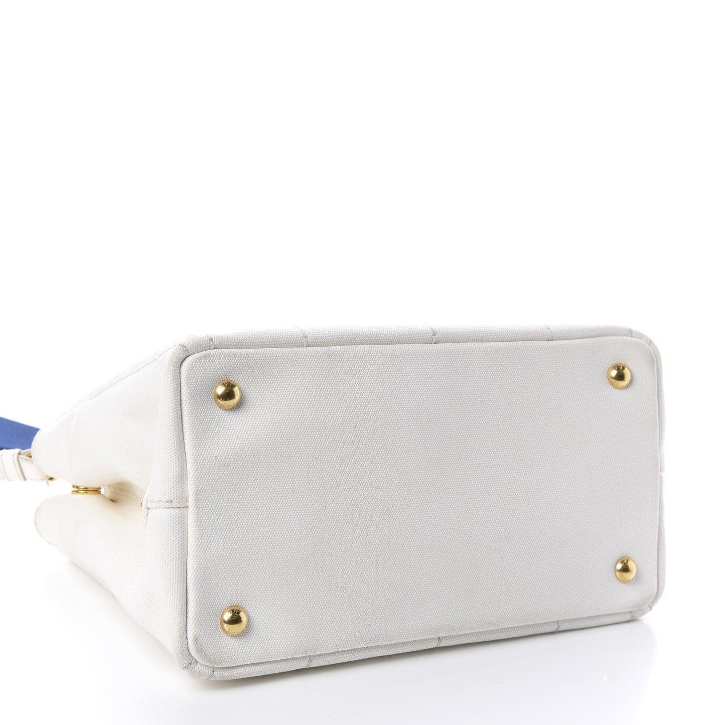 Canapa Small Logo Tote Bianco Blue