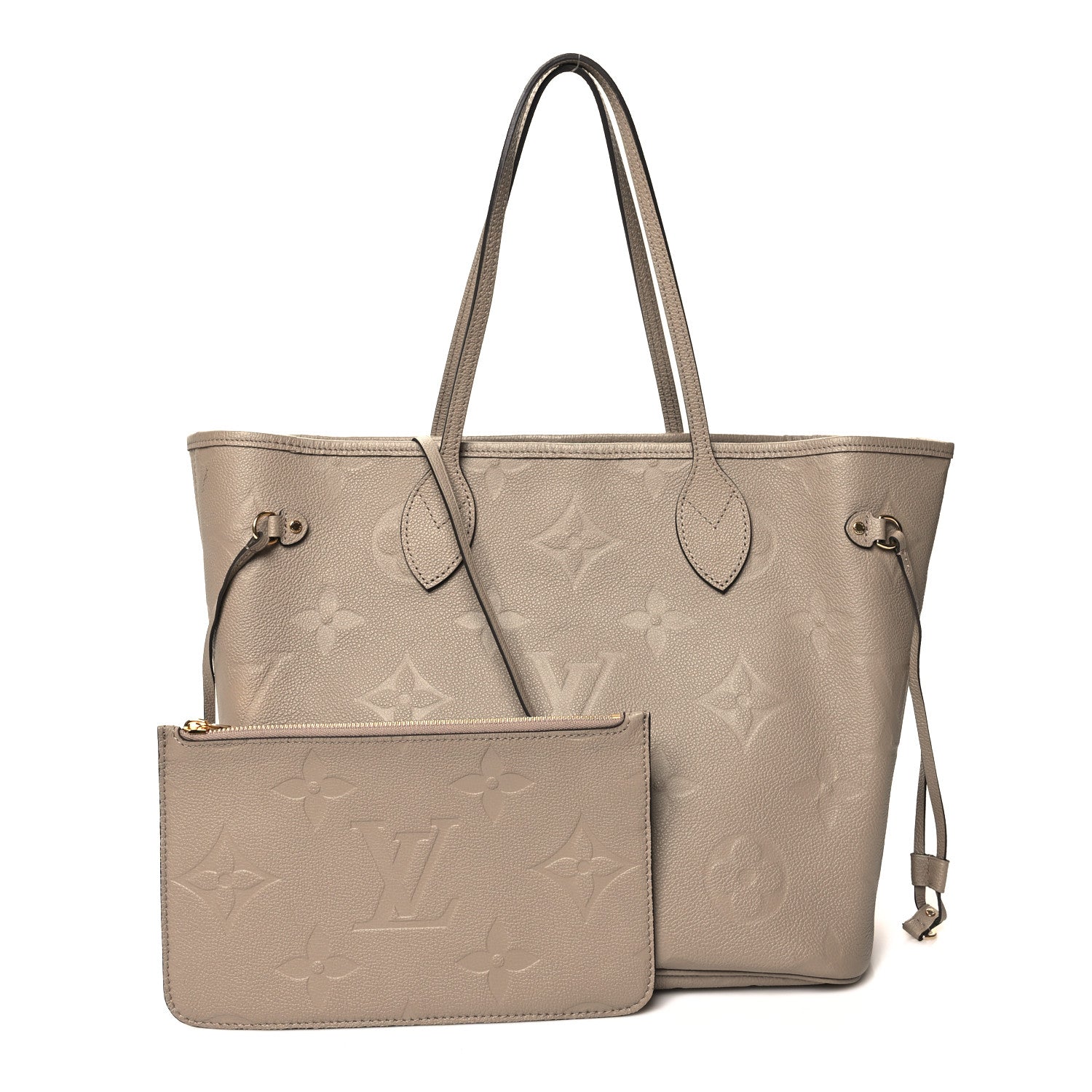 Louis Vuitton Empreinte Monogram Giant Neverfull MM Tourterelle 3 of 12