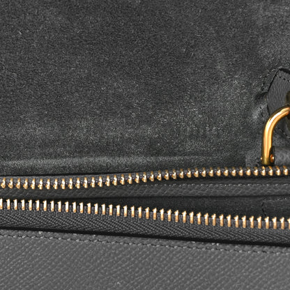 Celine Grained Calfskin Micro Belt Bag Grey 10 of 11