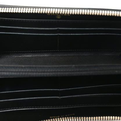 Chanel Caviar Quilted Filigree Zip Around Wallet Beige Black 5 of 8