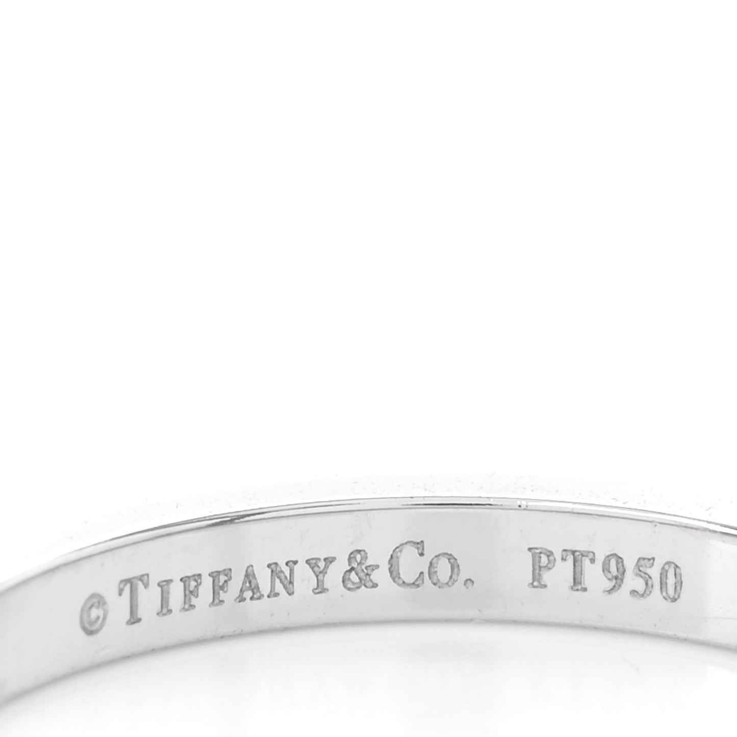 Platinum Diamond .24ctw Soleste Half Eternity Band Ring 50 5.5