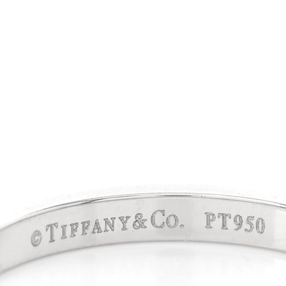 Tiffany Platinum Diamond .24ctw Soleste Half Eternity Band Ring 50 5.5 4 of 4