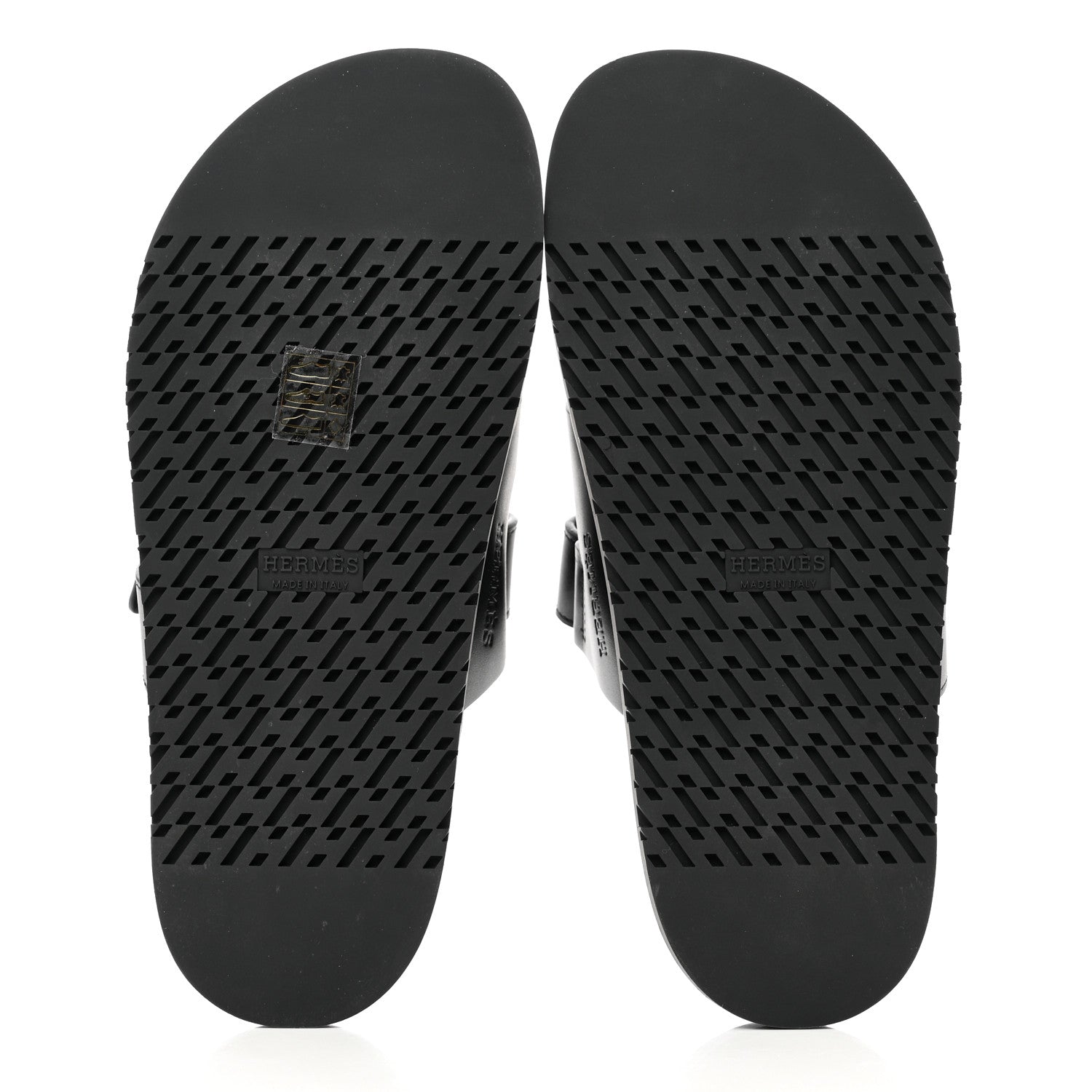 Hermes Calfskin Womens Chypre Sandals 38 Black 5 of 8