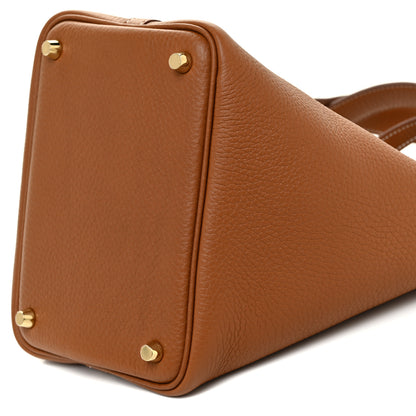 Hermes Taurillon Clemence Picotin Lock 18 PM Gold 8 of 9