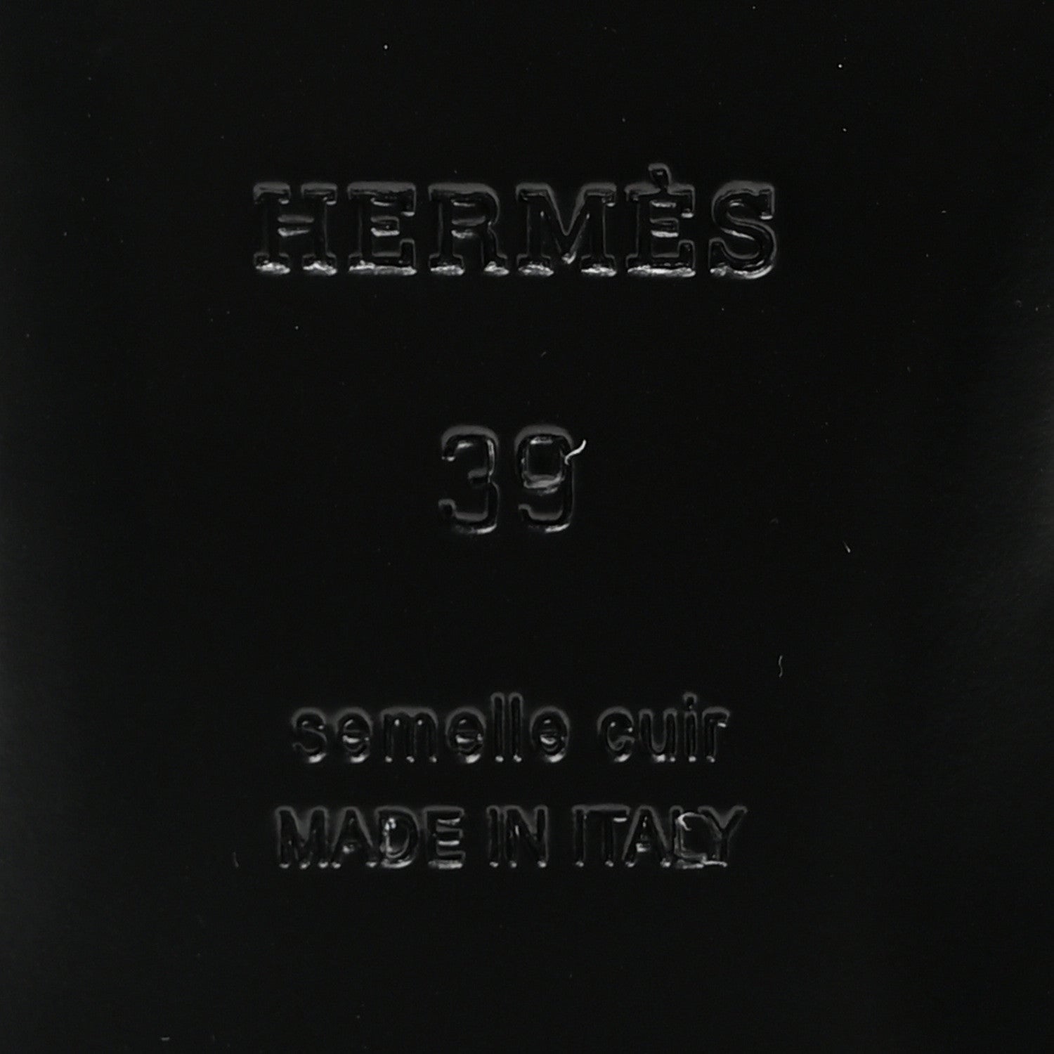 Hermes Goatskin Oz Mules 39 Black 7 of 9