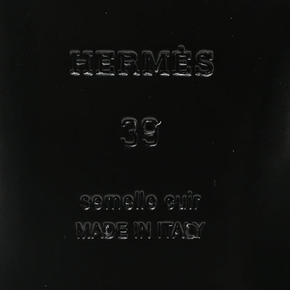 Hermes Goatskin Oz Mules 39 Black 7 of 9