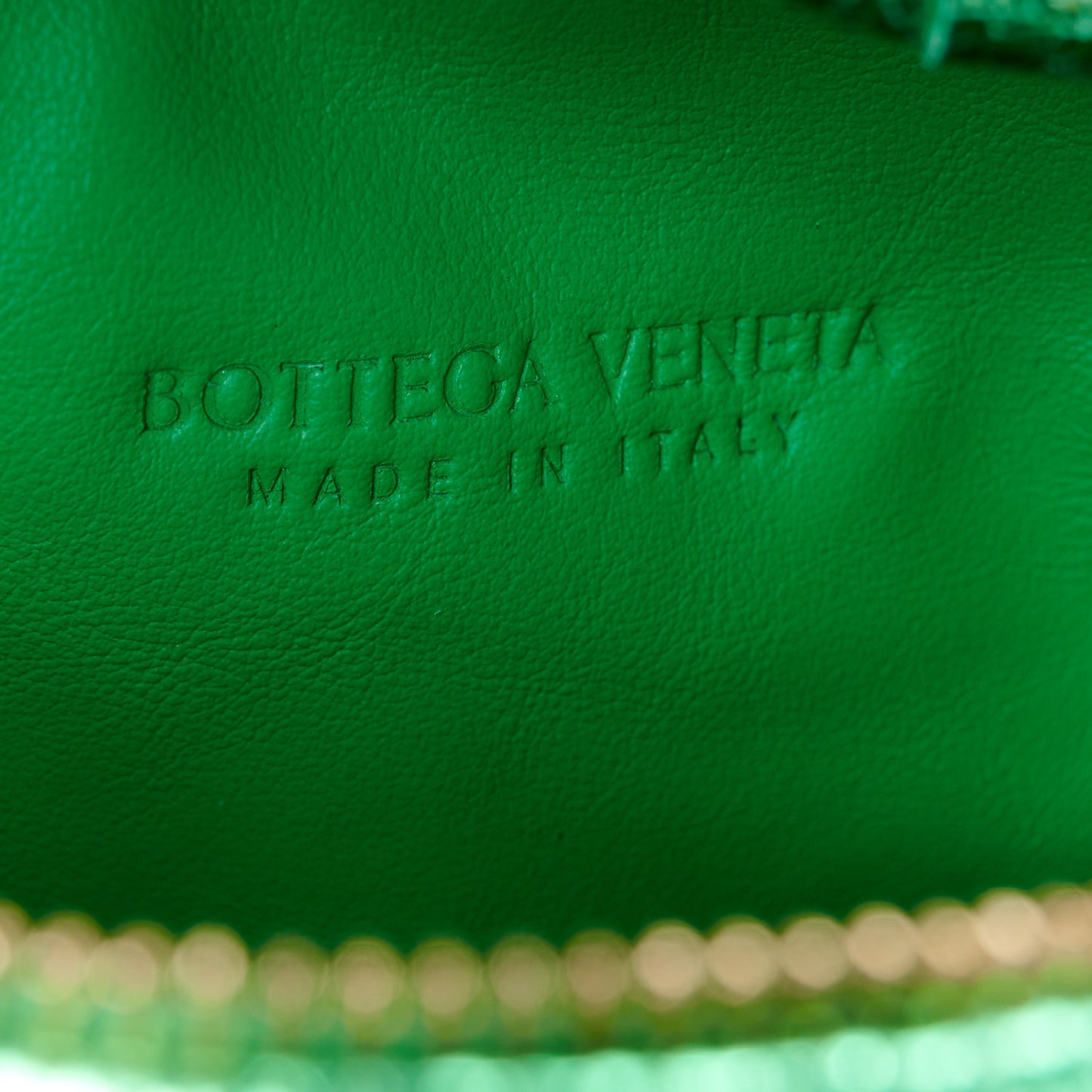 Metallic Nappa Intrecciato Mini Jodie Parakeet