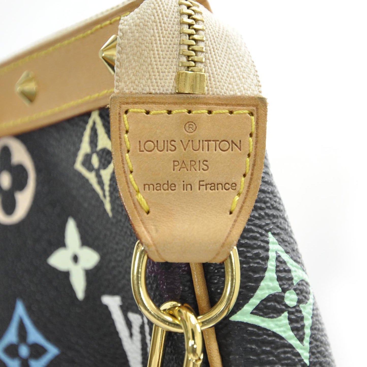 Monogram Multicolor Pochette Accessories Black